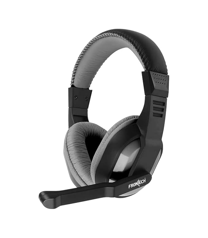 Frontech On-Ear USB Headphone | 40mm Drivers, Built-in Mic, Omni-Directional Adjustable Boom (HF-3447) Frontech On-Ear USB Headphone | 40mm Drivers, Built-in Mic, Omni-Directional Adjustable Boom (HF-3447)